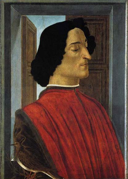 BOTTICELLI, Sandro Portrait of Giuliano de Medici